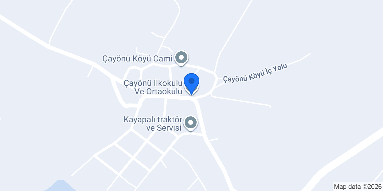 Çayönü İlkokulu Ve Ortaokulu konumu