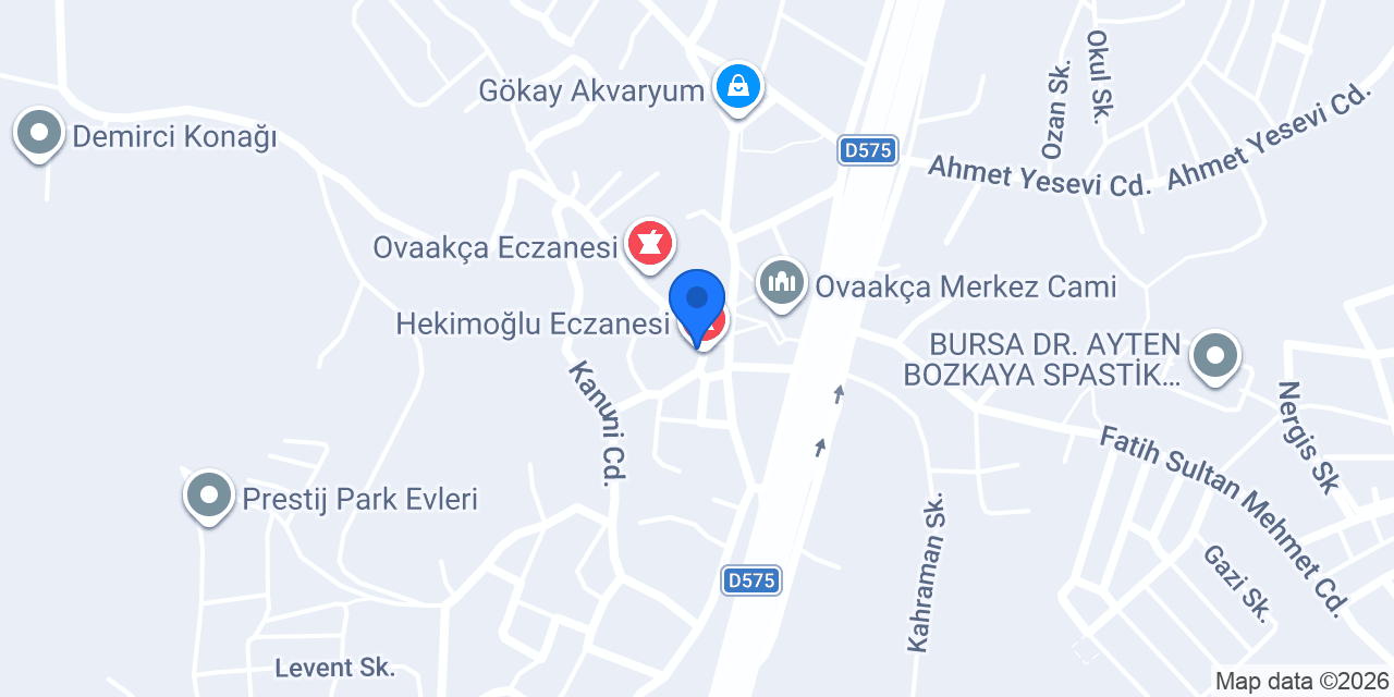 Hekimoğlu Eczanesi konumu
