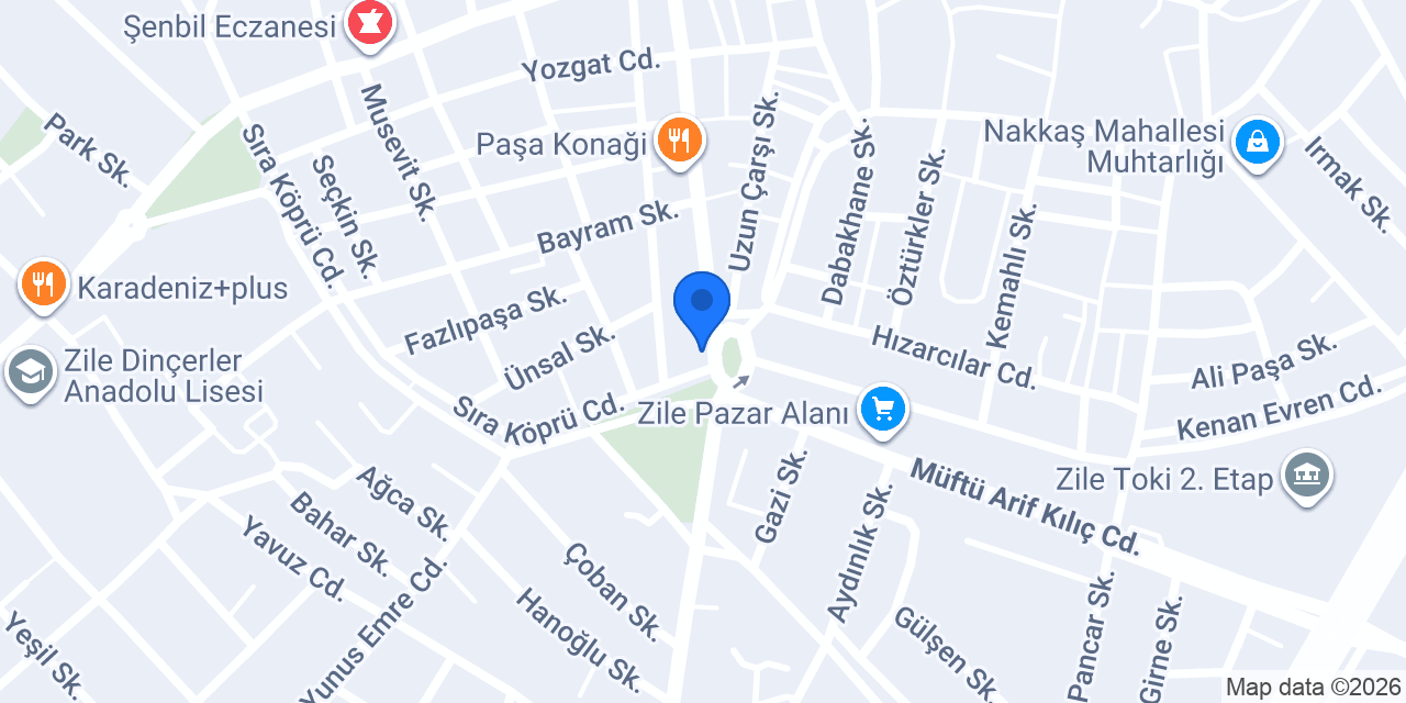 Candaroğlu Döner Zile konumu