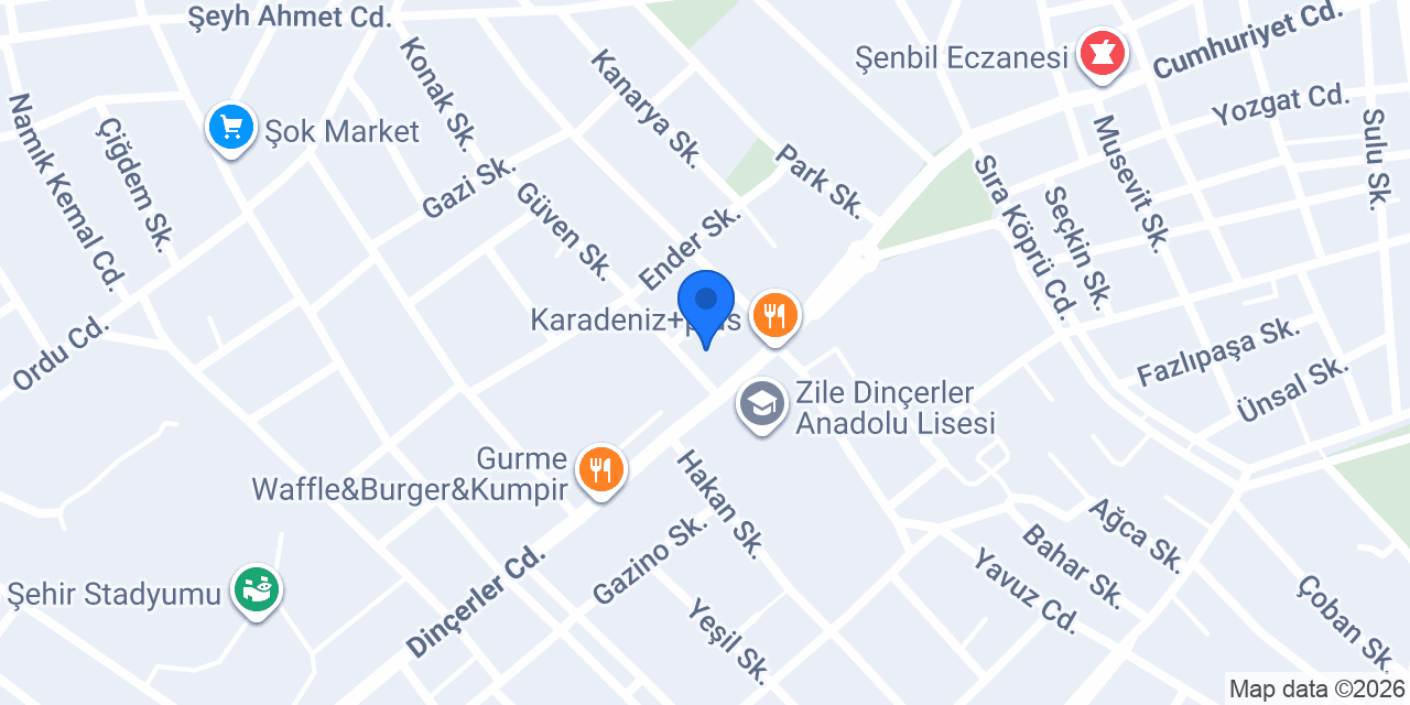 Balkaymak Sakız Dondurma konumu