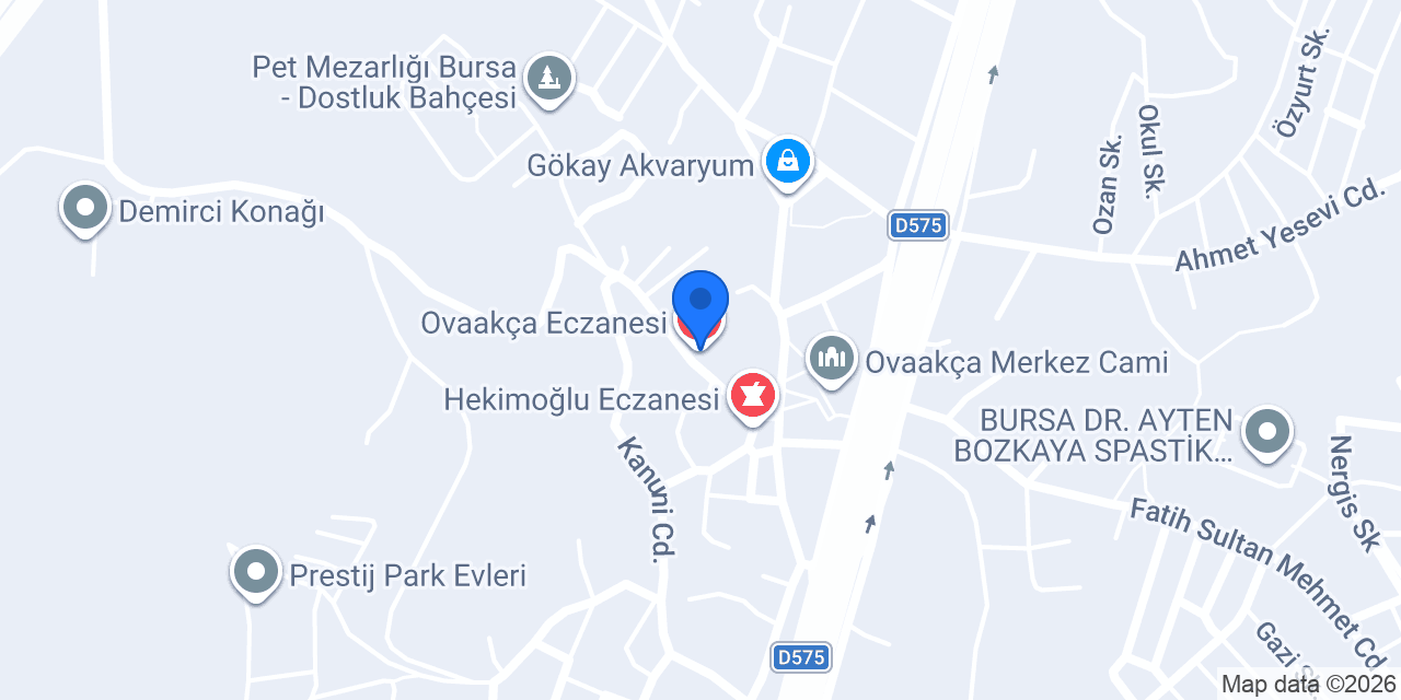 Ovaakça Eczanesi konumu