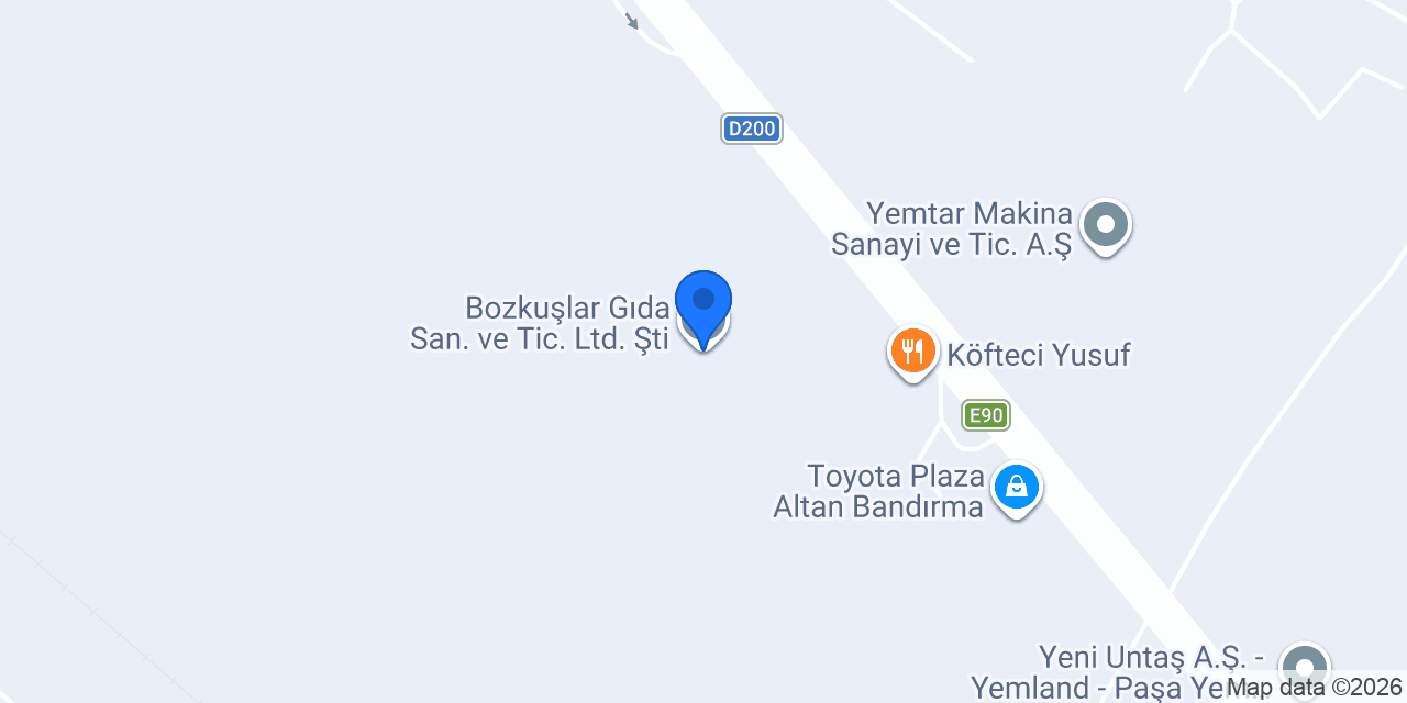Bozkuşlar Gıda San. ve Tic. Ltd. Şti konumu