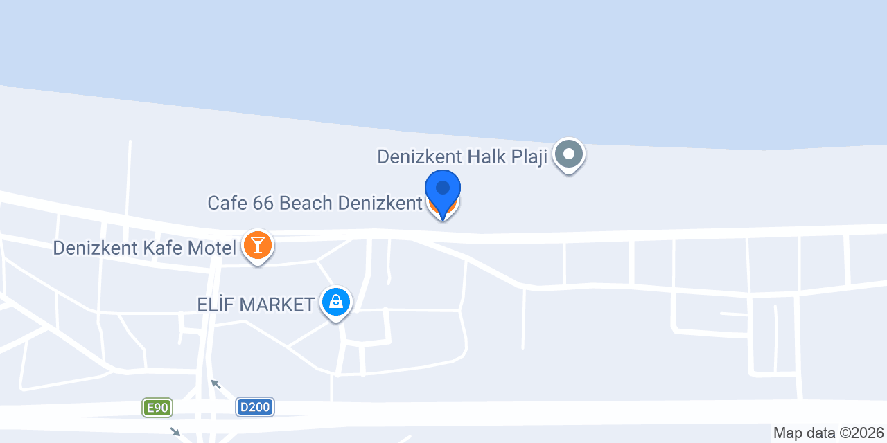 Cafe 66 Beach Denizkent konumu