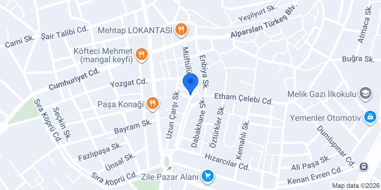 ZİLE EREN TİCARET SADIK EREN konumu