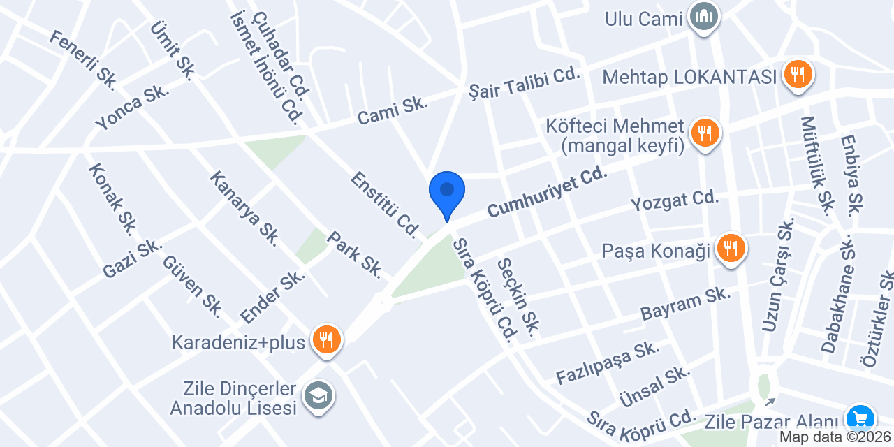 Oses Çiğ Köfte konumu