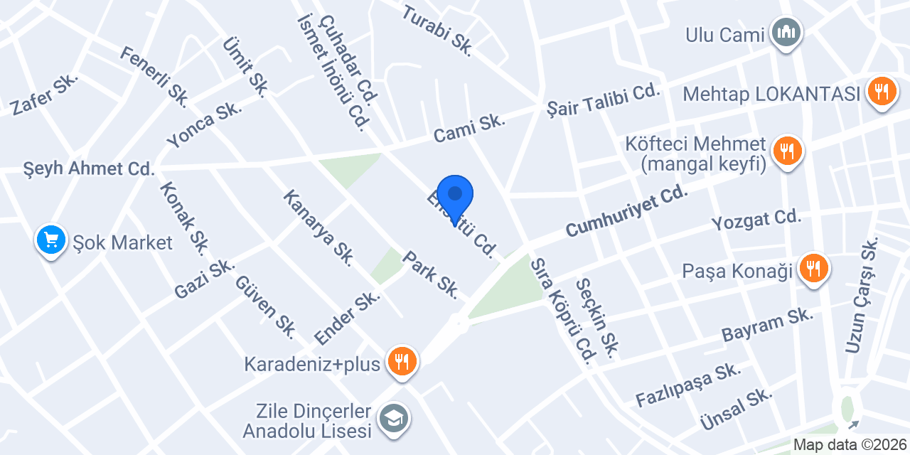 Adil Emlak Zile konumu