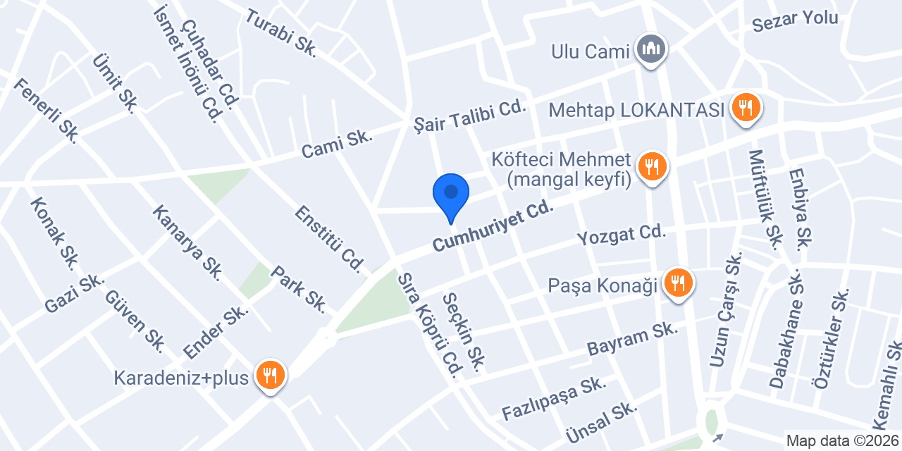 GRAND SEZAR OTEL konumu