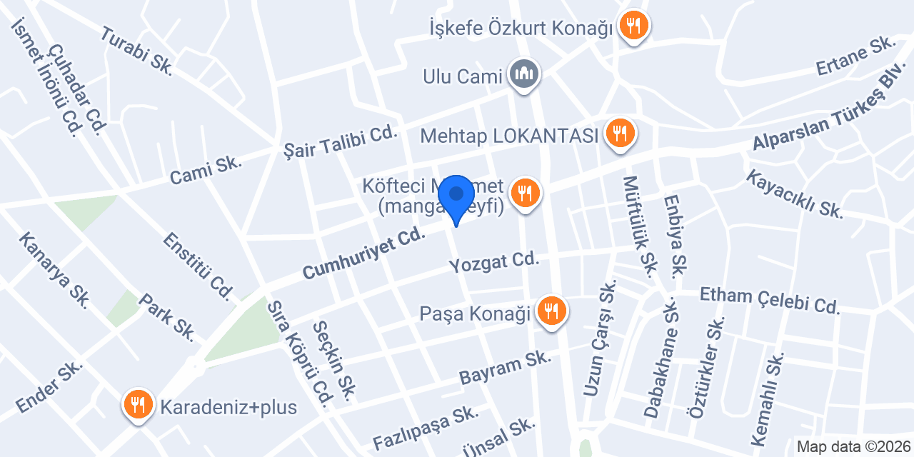 Özgül Fırın konumu