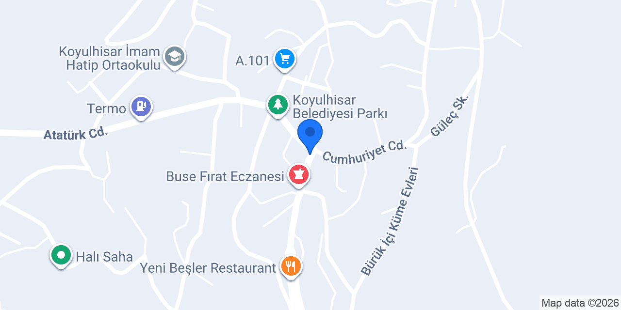 Örnek Kasap konumu