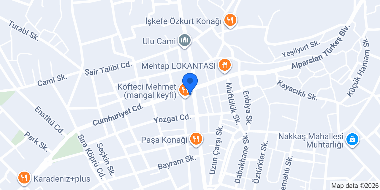 YILDIZ TAKSİ DURAĞI konumu