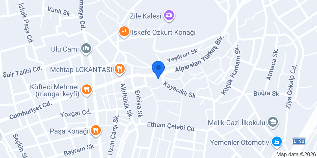 Tekke Hamamı konumu