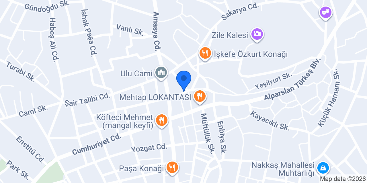 Zile Çağan Tantuni konumu