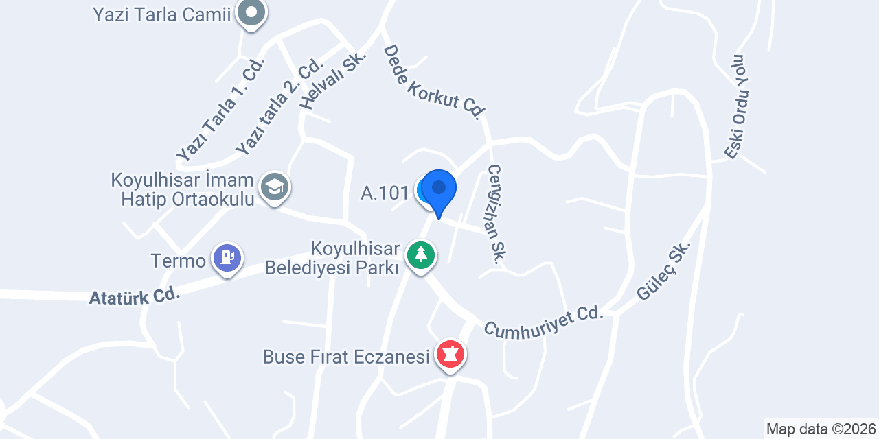 Oses Çiğ Köfte konumu