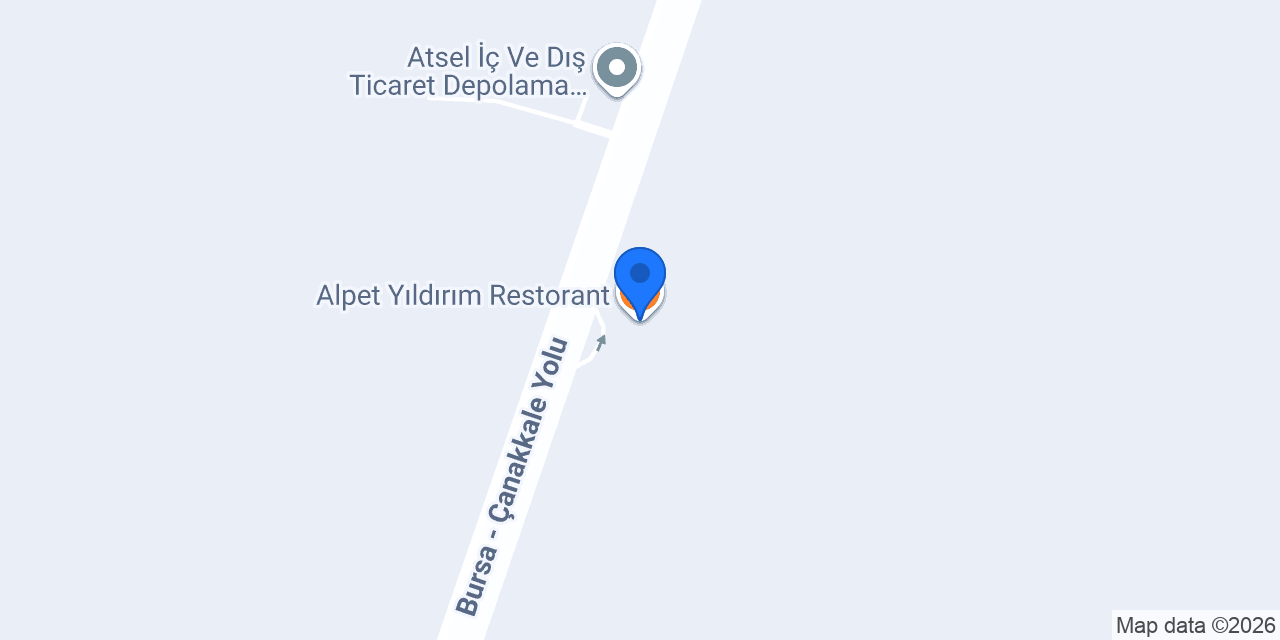 Alpet Yıldırım Restorant konumu
