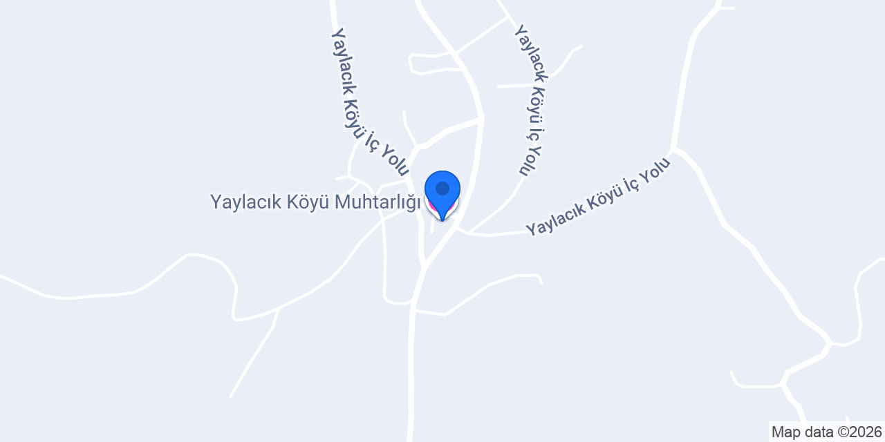 Yaylacık Köyü Muhtarlığı konumu