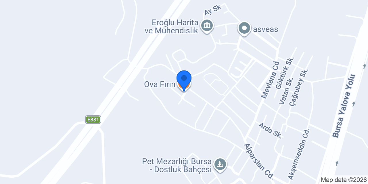 Ova Fırın konumu