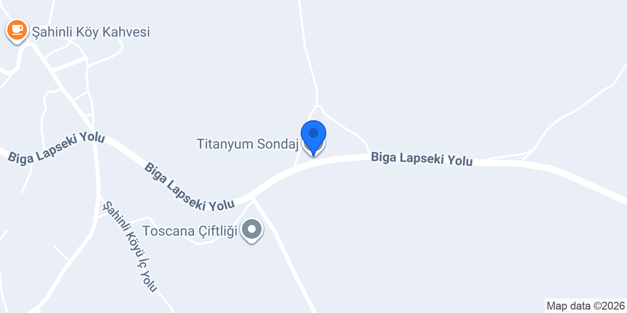 Titanyum Sondaj konumu