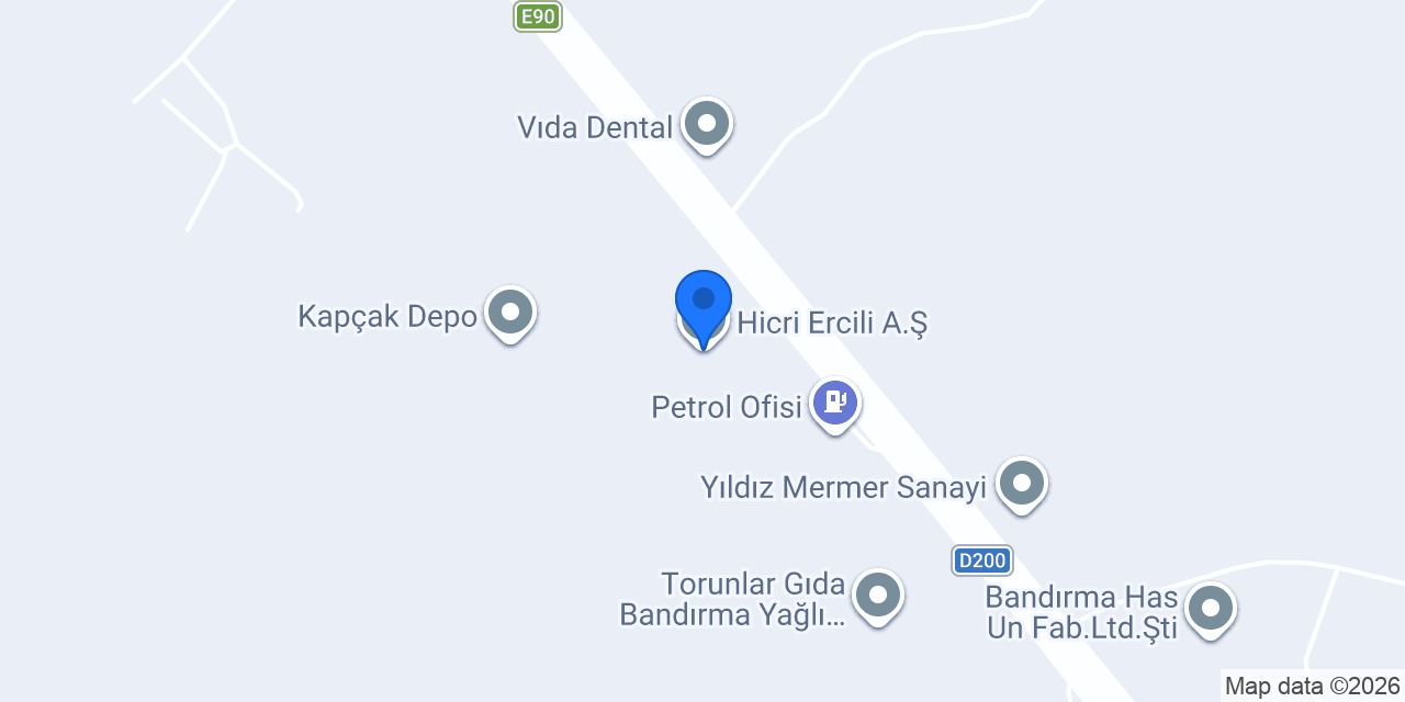 Hicri Ercili A.Ş konumu