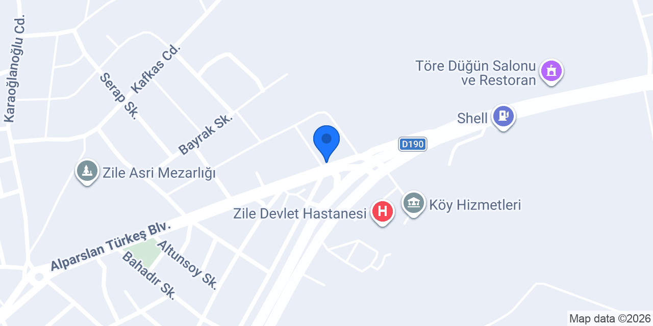 Zile Eczanesi konumu