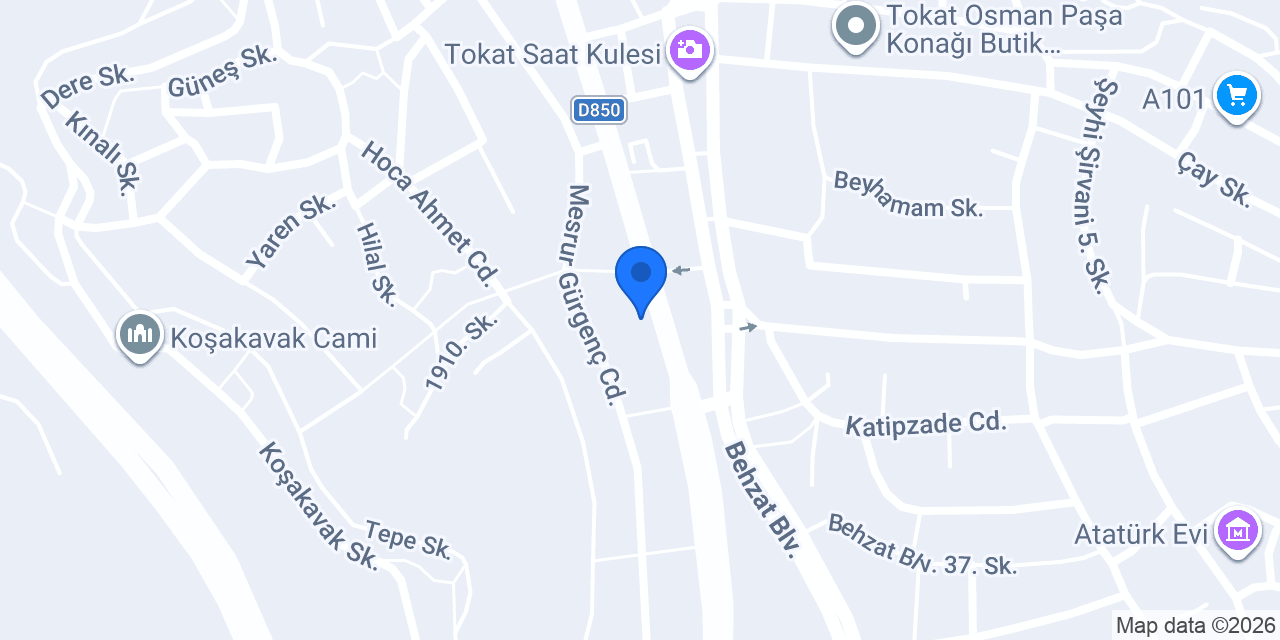 Koza patisserie konumu