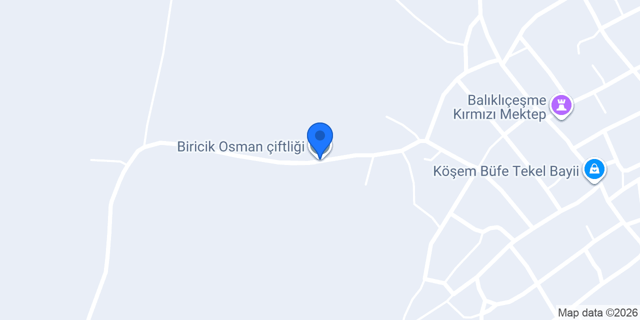 Biricik Osman çiftliği konumu