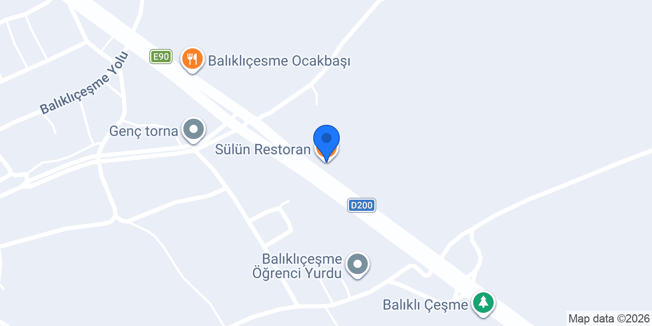 Sülün Restoran konumu