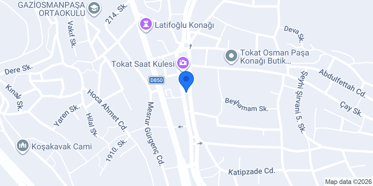 TveK Tokat konumu