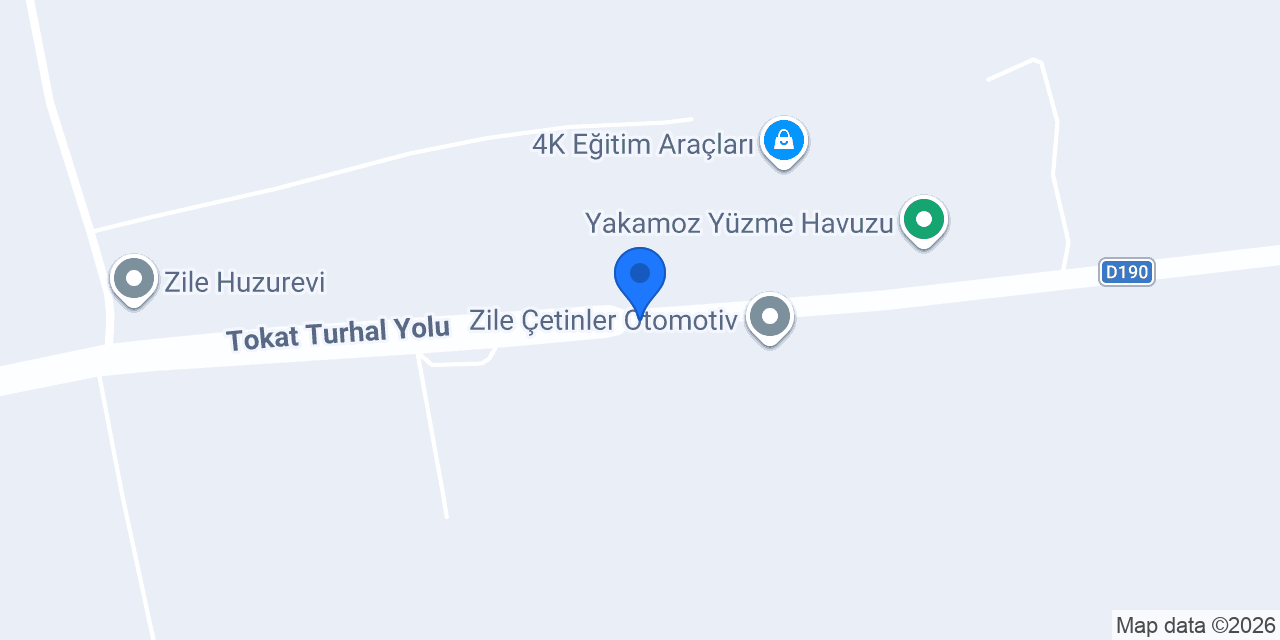 Zile Taşel Beton konumu