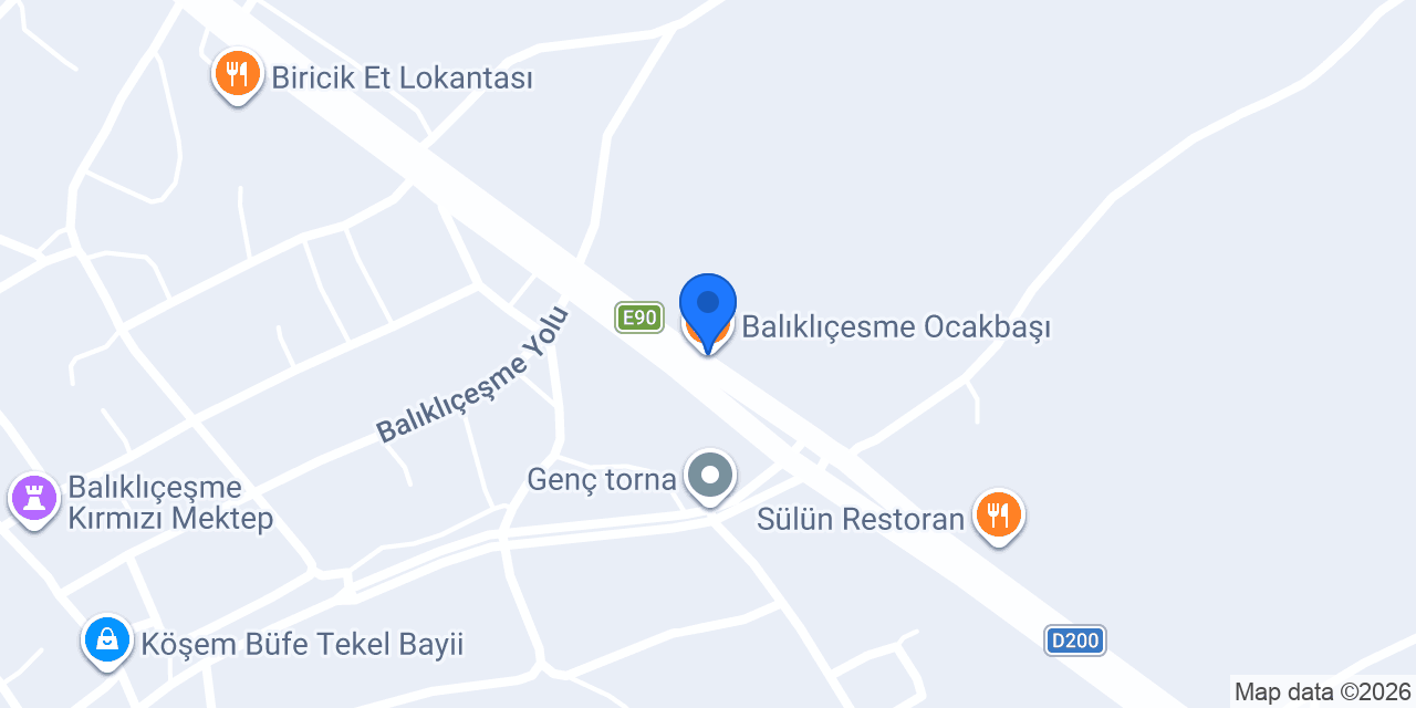 Balıklıçesme Ocakbaşı konumu