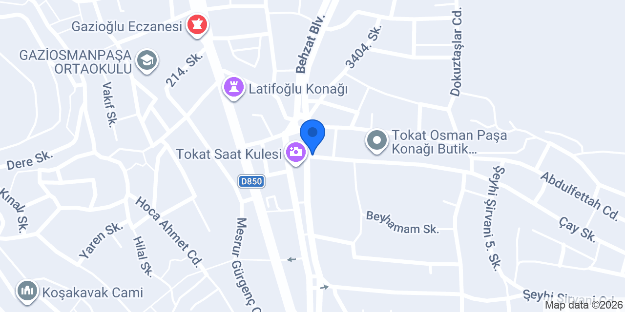 Setr-i Zarafet konumu
