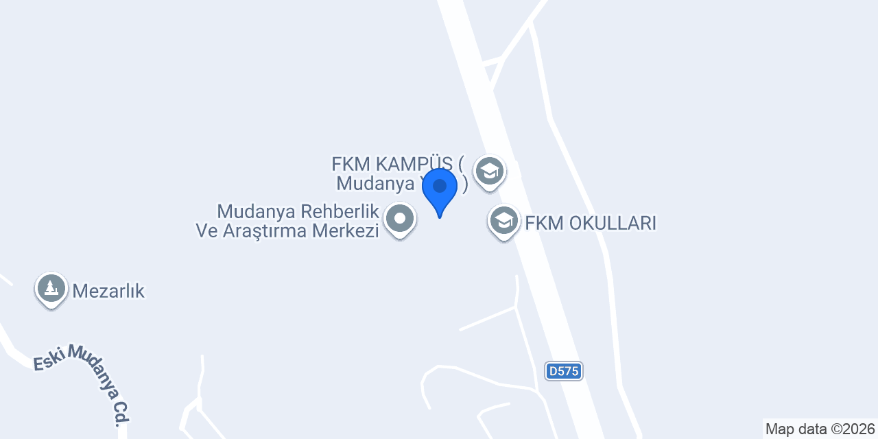 Mudanya İlçe Milli Eğitim Müdürlüğü konumu