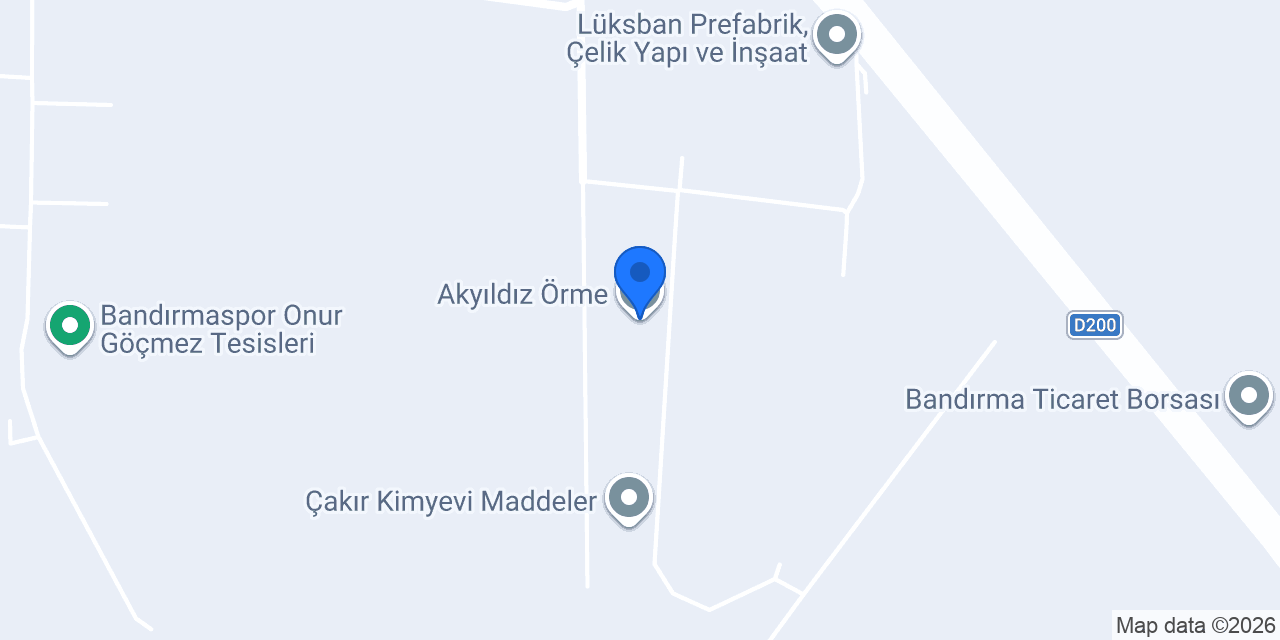 Akyıldız Örme konumu