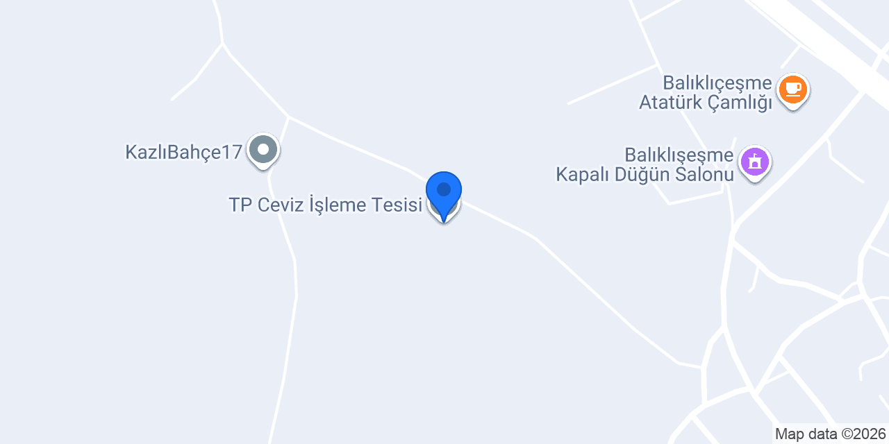 TP Ceviz İşleme Tesisi konumu