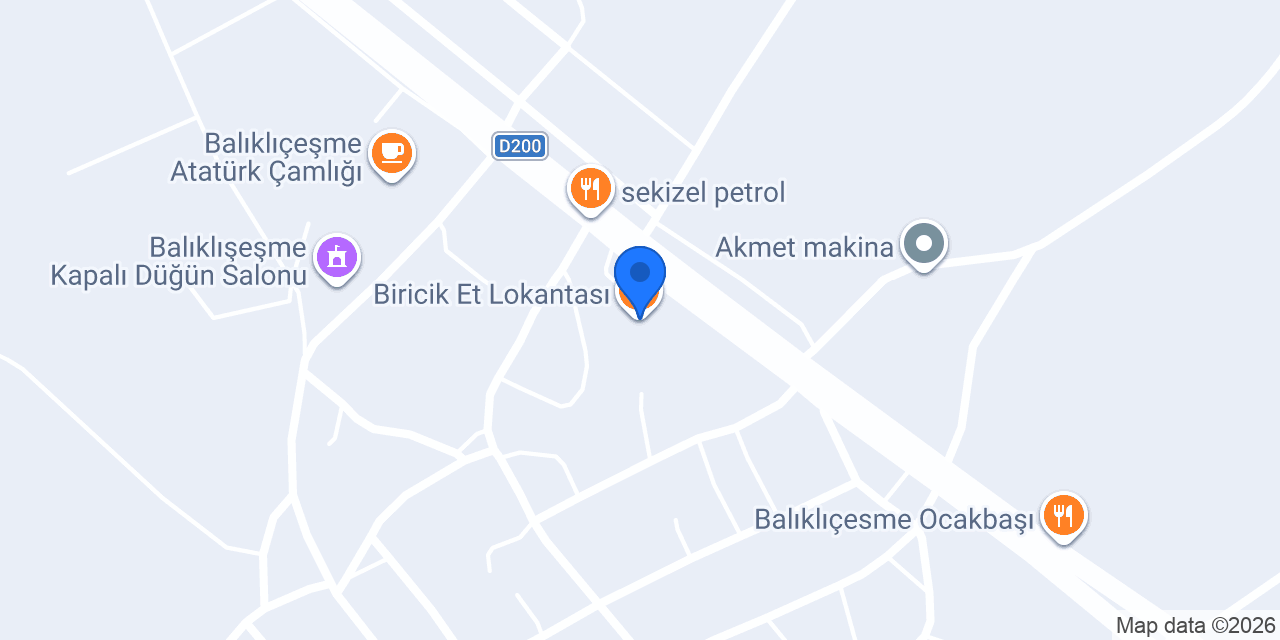 Biricik Et Lokantası konumu