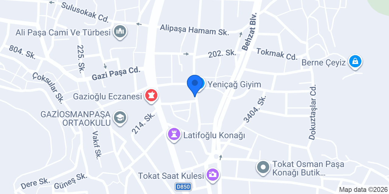 SANSAR EMLAK TOKAT konumu