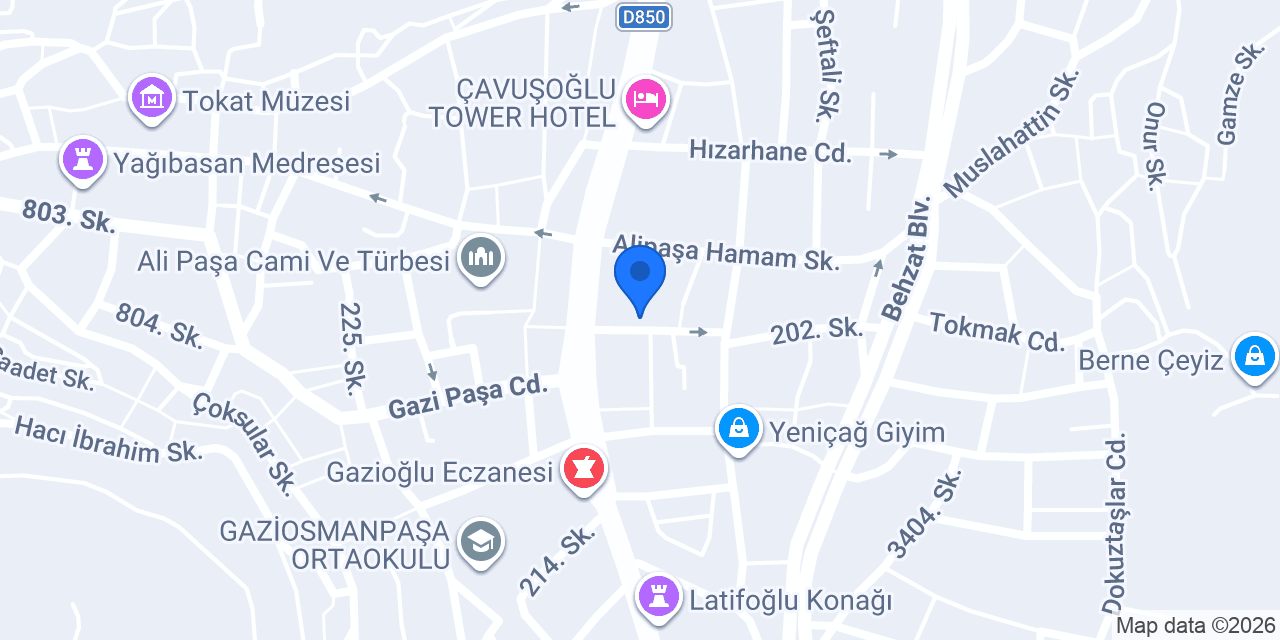 Beybağı Otel konumu
