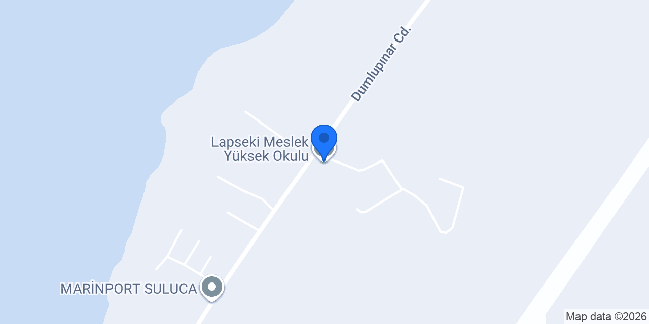 Lapseki Meslek Yüksek Okulu konumu