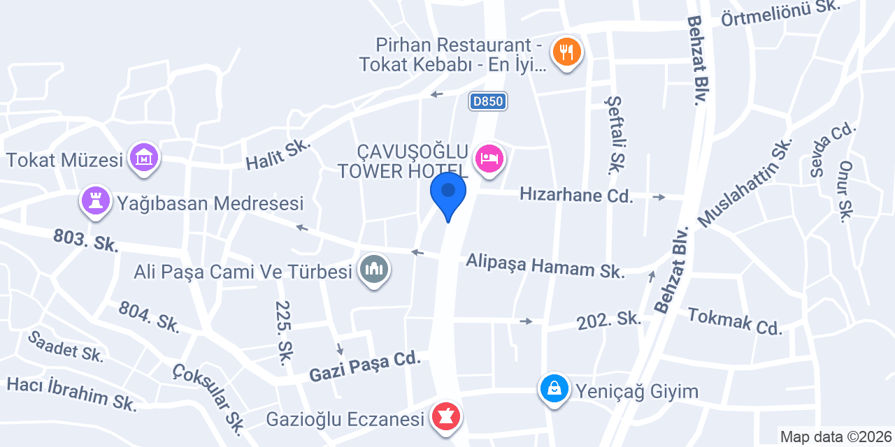 Plevne Otel konumu