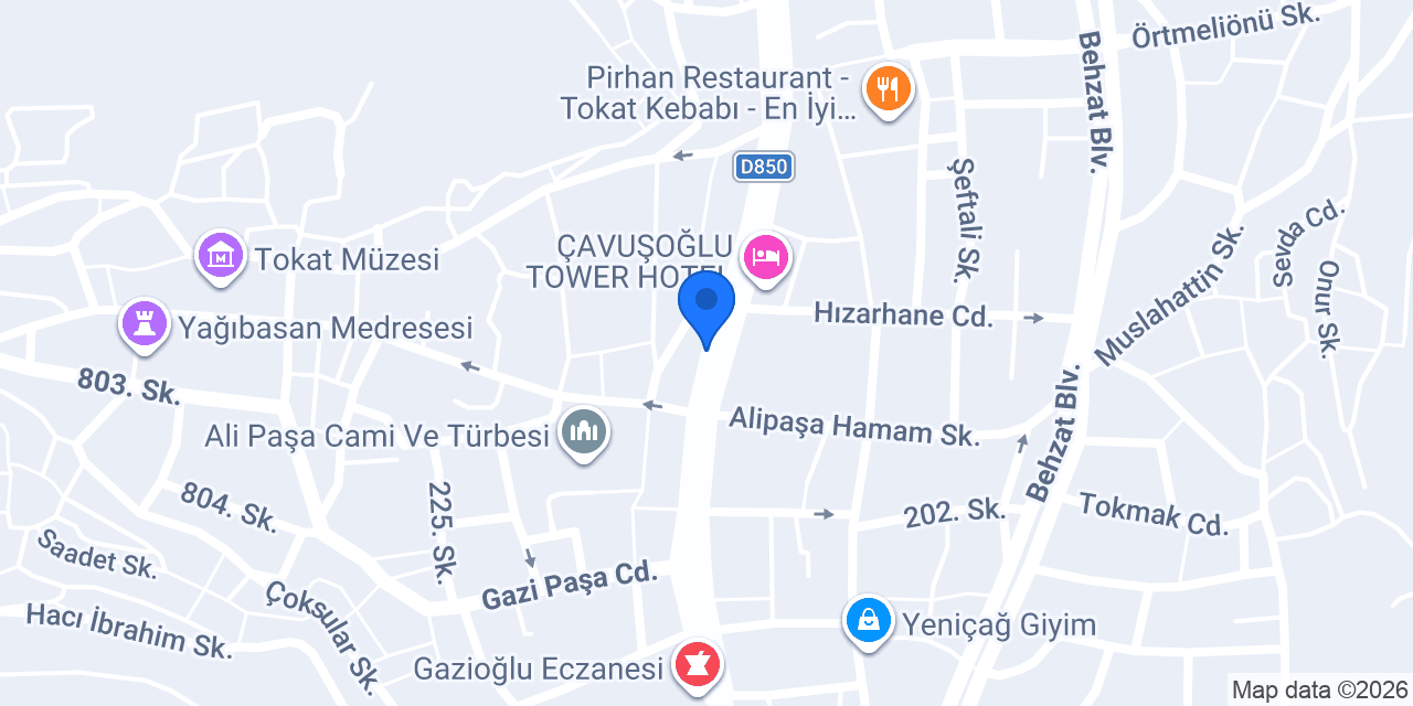 Gençay Kuyumculuk konumu