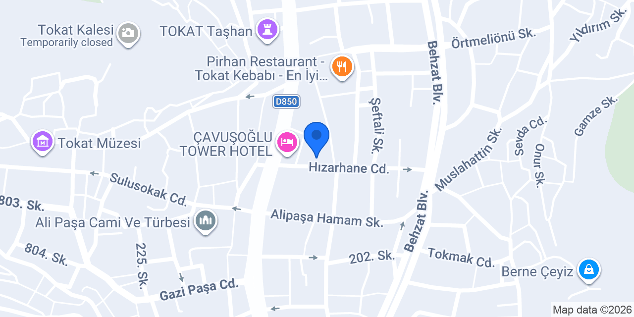 Tokat 1. Noterliği konumu