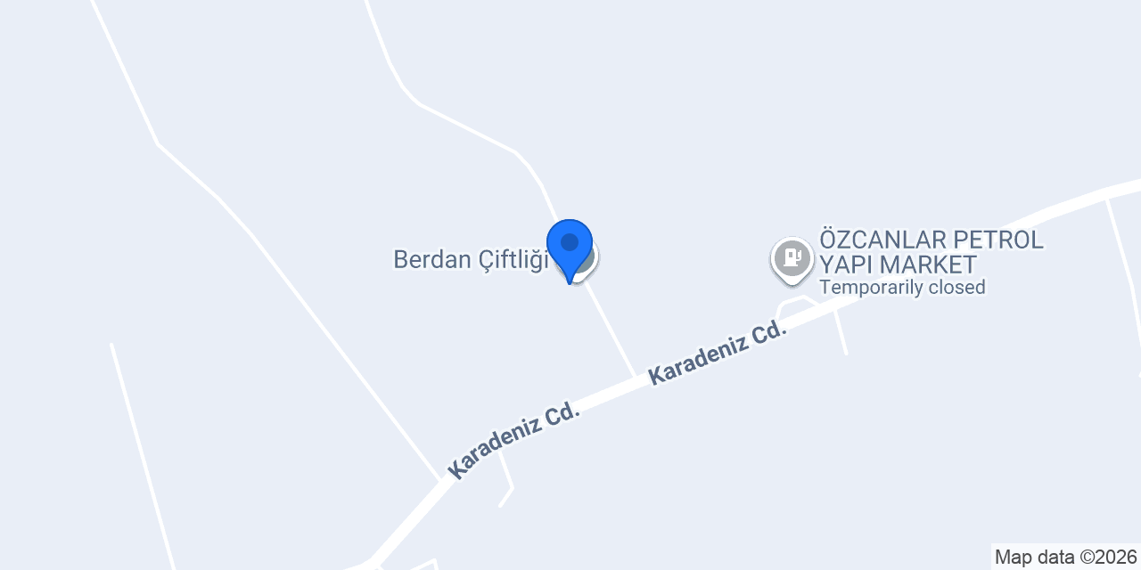 Berdan Çiftliği konumu