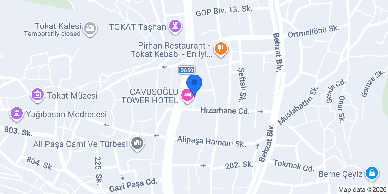 Violet Masaj Spa Tokat konumu