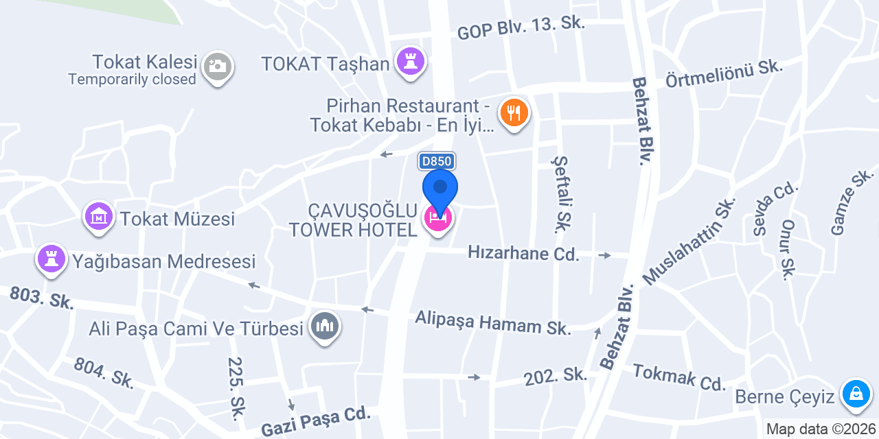 Katılımevim Tokat Şube konumu