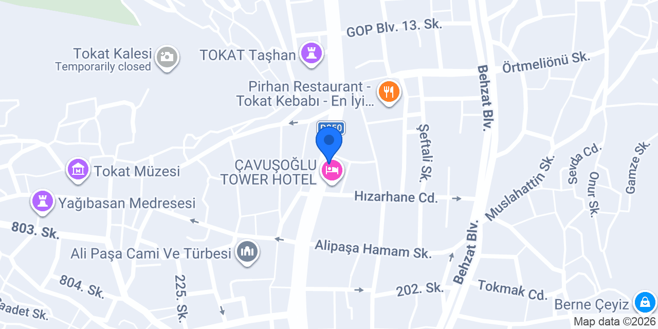 EFORYA PSİKOLOJİ TOKAT konumu