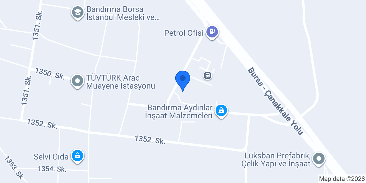 Otogar Taksi Bandırma konumu