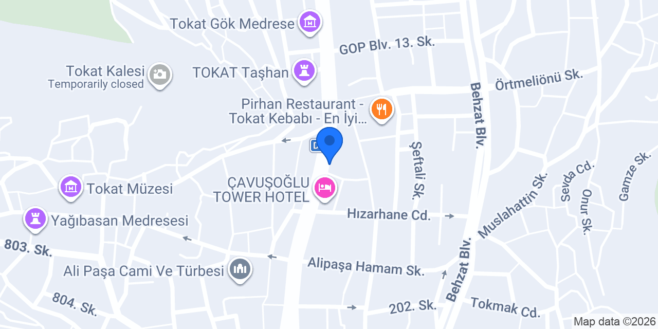 Mihman Otel konumu