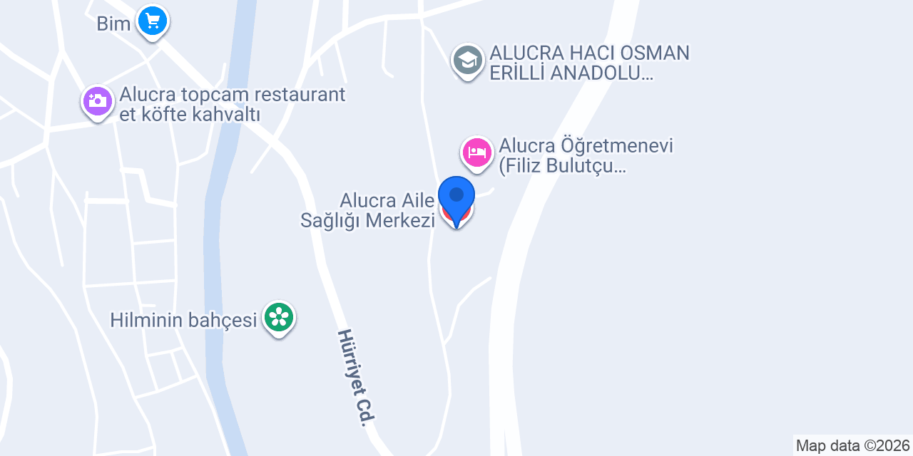 Alucra Aile Sağlığı Merkezi konumu