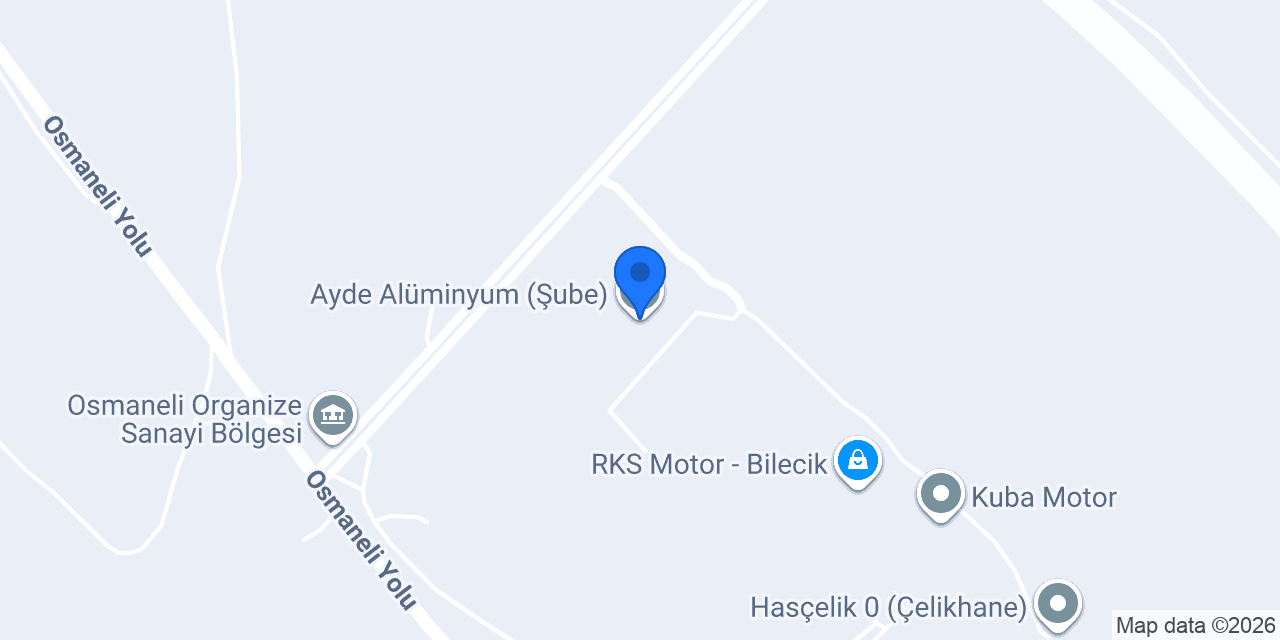 Ayde Alüminyum (Şube) konumu