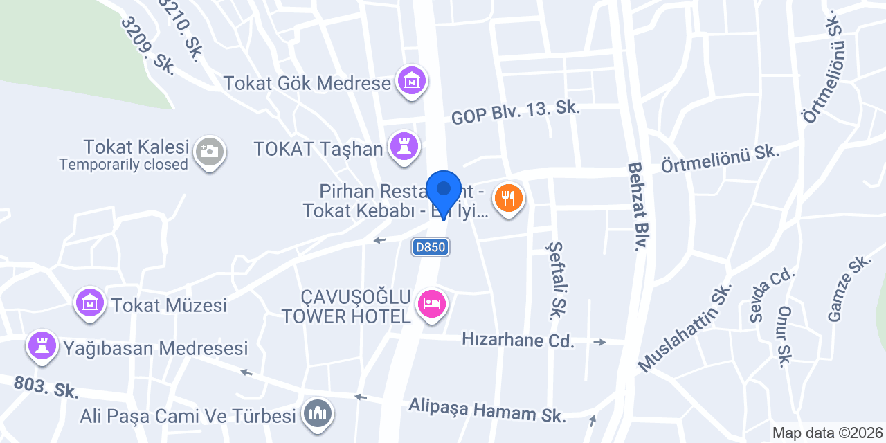 TOKAT ROYAL HOTEL() konumu