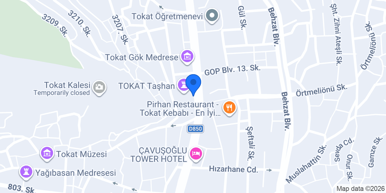 TAŞHAN KİTABEVİ konumu